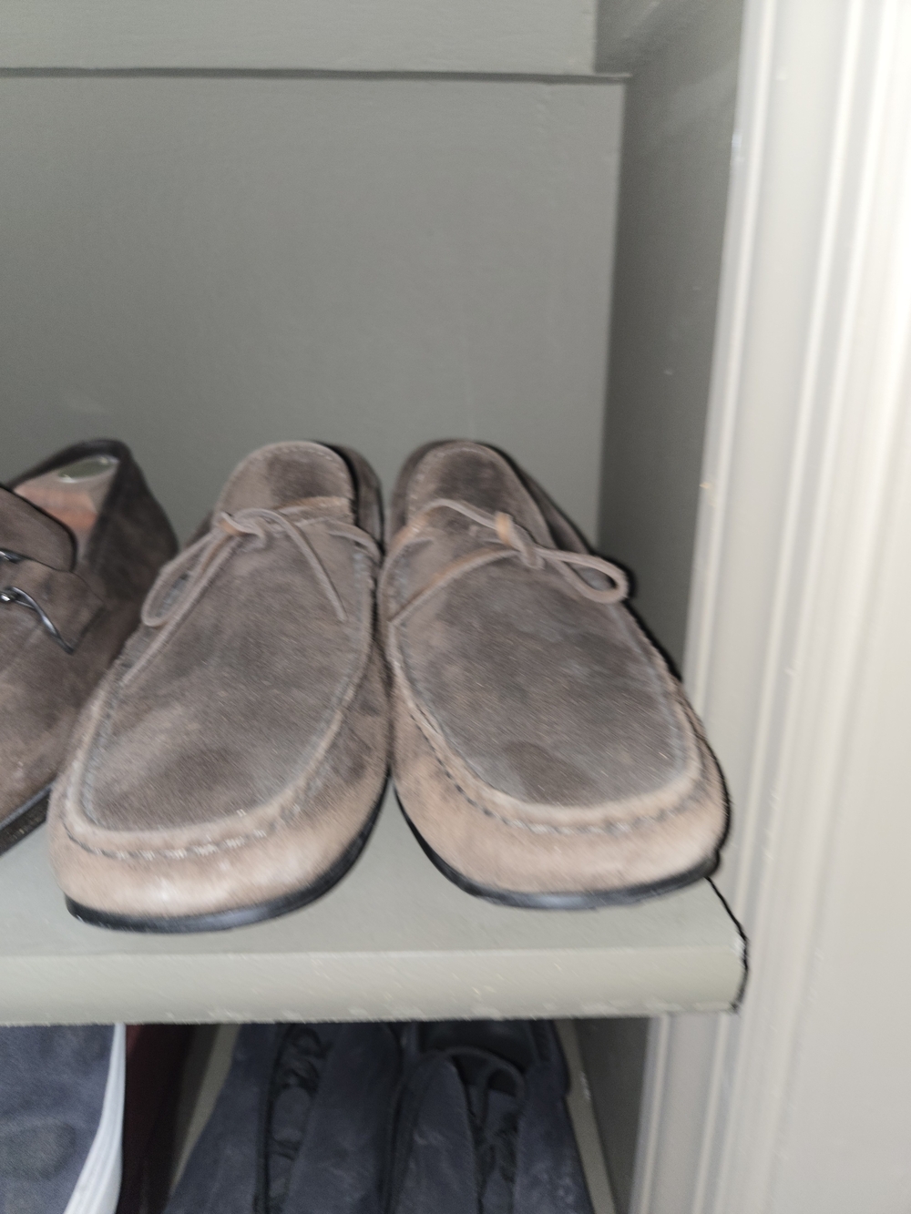 Tod's Brown Suede driver luxury shoes original price $195